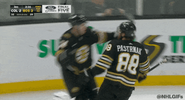 Happy Boston Bruins GIF by NHL