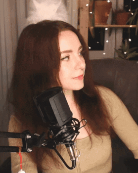 Cute Girl Cat GIF