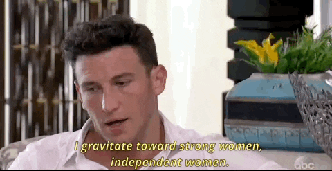 Blake I Gravitate Toward Independent Women GIF by The Bachelorette