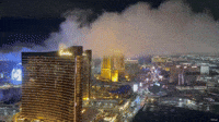 'Unusual Sight' as Dense Fog Hovers Over Downtown Las Vegas