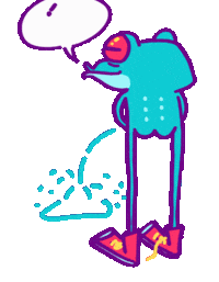 Frog Sing Sticker