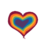 Heart Rainbow Sticker