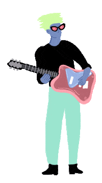 escoladorockparedesdecoura music cool school rock Sticker
