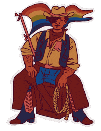 Illustration Gay Sticker