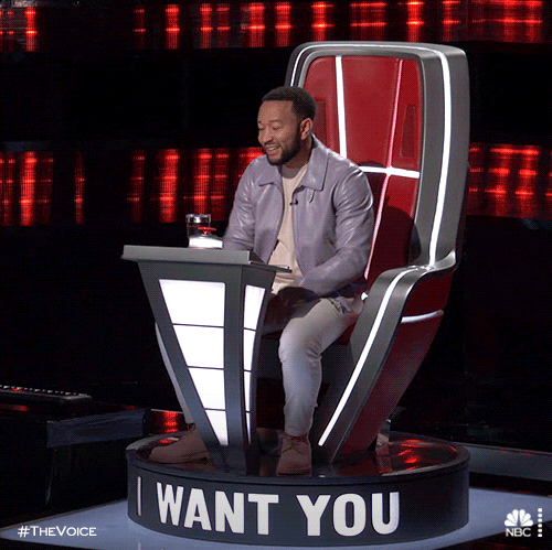 John Legend Blind Auditions GIF by The Voice