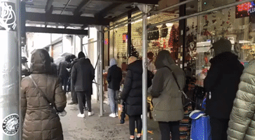 Line for COVID-19 Testing Wraps Around Block in Rainy Brooklyn