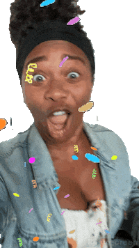Excited Party Sticker by Sherilyn Carter