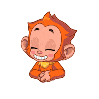 Monkey Cooking Sticker by MYTONA