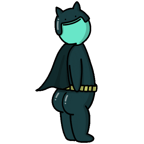 sooperturkey batman super superhero hero Sticker
