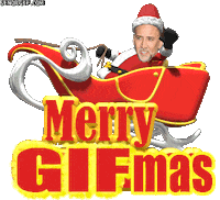 santa cage STICKER