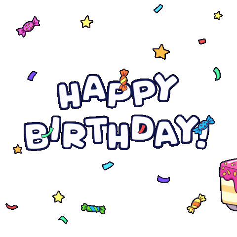 Happy Birthday Cake Sticker by Toshithecat