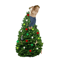Christmas Tree Sticker by Scorpion Dagger