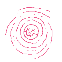 pinktaco pink drink skull miami Sticker