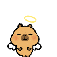 Little Angel Sticker by Capybara Pimoo by Stickie