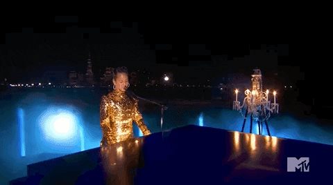 Alicia Keys Piano GIF by 2021 MTV Video Music Awards