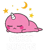 Tired Good Night Sticker by Naru Naru