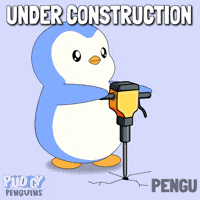 Please Stand By Under Construction GIF by Pudgy Penguins