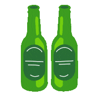 Beer Cheers Sticker by Silvie Bomhard