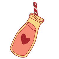 gigibujada drink milkshake fresa batido Sticker