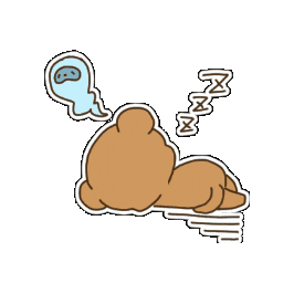 Tired Sleep Sticker by KUWAZAWA-Holdings