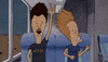 beavis and butthead ac dc t-shirt GIF