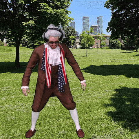 Dancing Outside Founding Father GIF