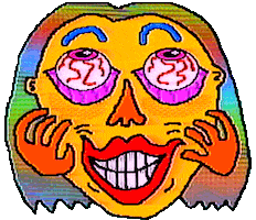 Happy Glitch Sticker by Sarah Zucker