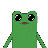 Deep Breath Frog Sticker by fwogs