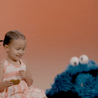 Cookies Sharing GIF by Sesame Street