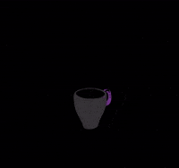PurpleBrain halloween coffee creepy eye GIF