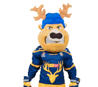 Cheering Deer Sticker by Tilburg Trappers