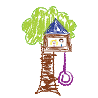 annaandjackstreehouse children child treehouse daycare Sticker