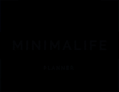 MINIMALIFE giphygifmaker minimal calendar planner GIF