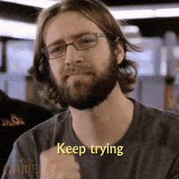 Byron Keep Trying GIF by zoefannet