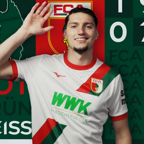 Football Smile GIF by FC Augsburg 1907
