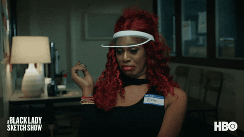 Laverne Cox Wow GIF by A Black Lady Sketch Show