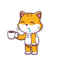 Sad Cat Sticker by CATECOIN