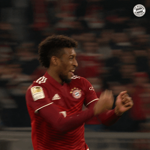 Happy Kingsley Coman GIF by FC Bayern Munich