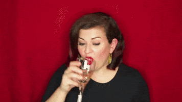 christinegritmon red wine chug cgritmon GIF
