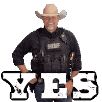 Yes Sticker by Pinal County Sheriff's Office