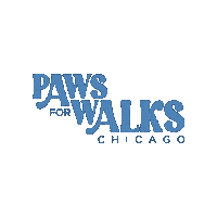 PawsForWalks dog blue dog walker pet sitter Sticker