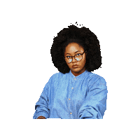 Glow Black Lives Matter Sticker by Natural Girl Wigs