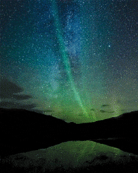 northern lights GIF