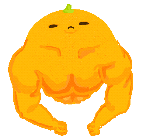 Orange Cutie Sticker