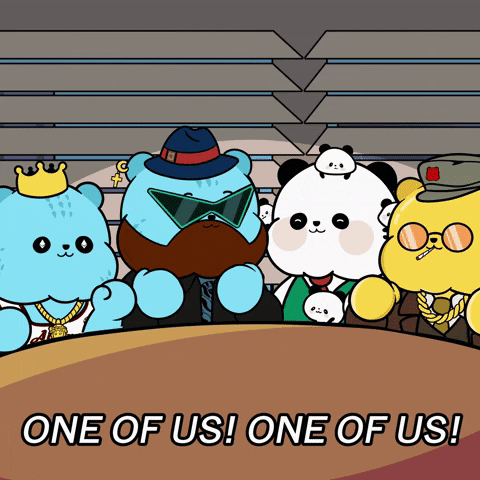 One Of Us Panda GIF by Kanpai Pandas