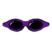 Slengkiy sunglasses purple glasses violet Sticker