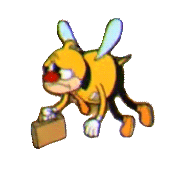 Bee Working Sticker