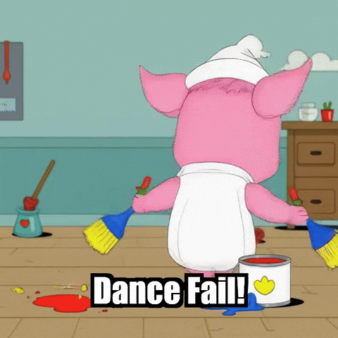 Dance Fail GIF by The Pigasso