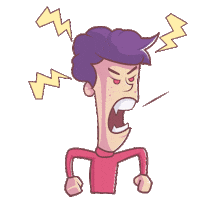 tabschool angry school laughing thumbs up Sticker