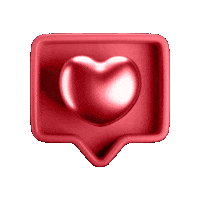 Heart 3D Sticker by HELPNOFEED